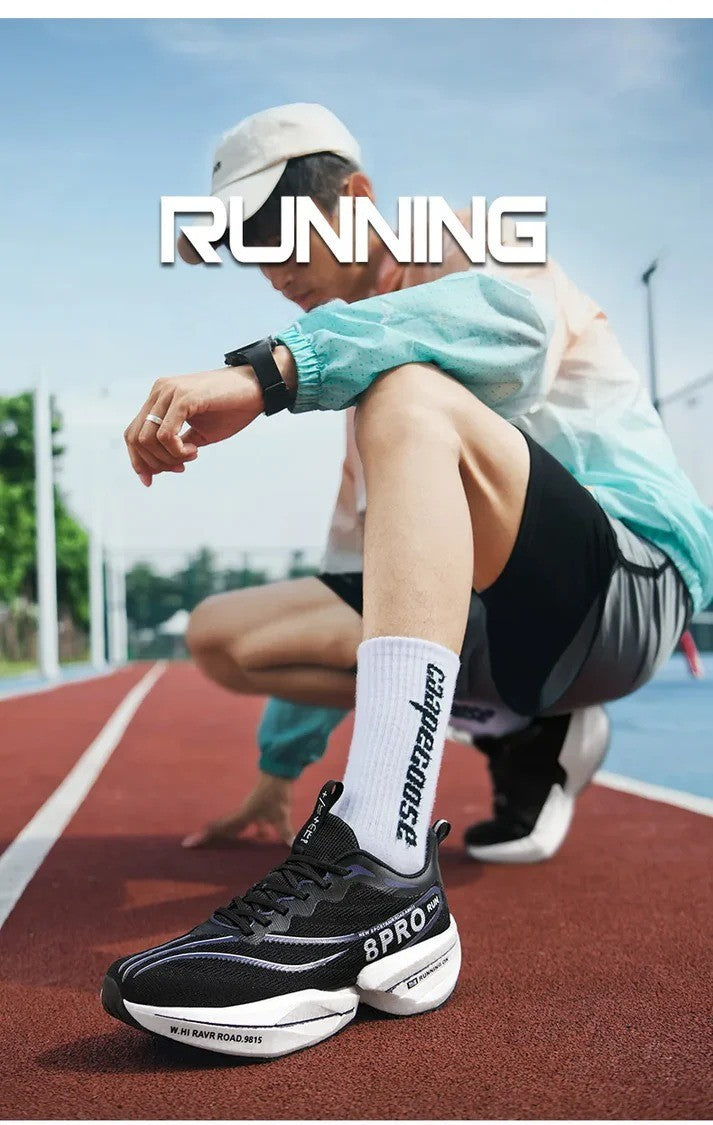 Unisex Carbon Plate Running Shoes – Lightweight, Breathable, Cushioned, Nonskid