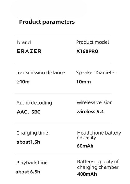 Lenovo ERAZER XT60 Pro Wireless Sports Earphones