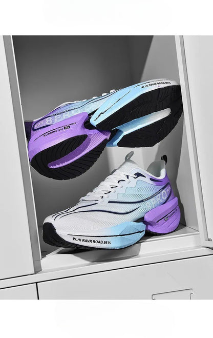 Unisex Carbon Plate Running Shoes – Lightweight, Breathable, Cushioned, Nonskid